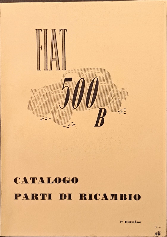 Fiat 500 B catalogo -1